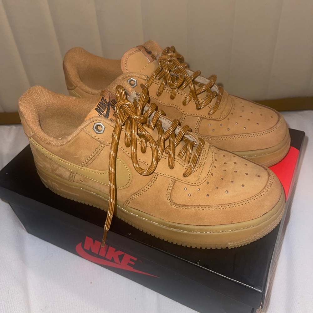 Nike AF1 Flax Wheat